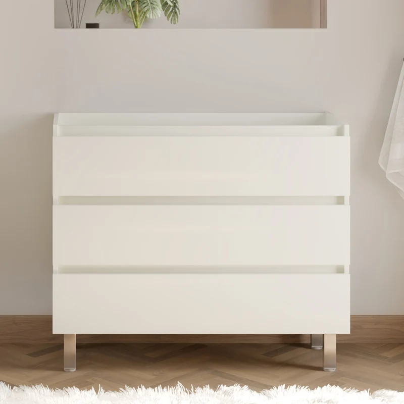 Meuble sous vasque seul, 3 tiroirs, 90cm, pour simple vasque - MAYOR