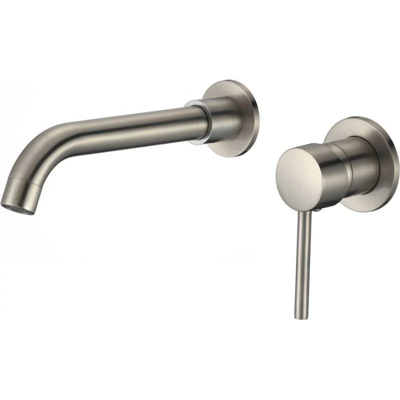 Grifo lavabo empotrado monomando BRAMPTON acero cepillado