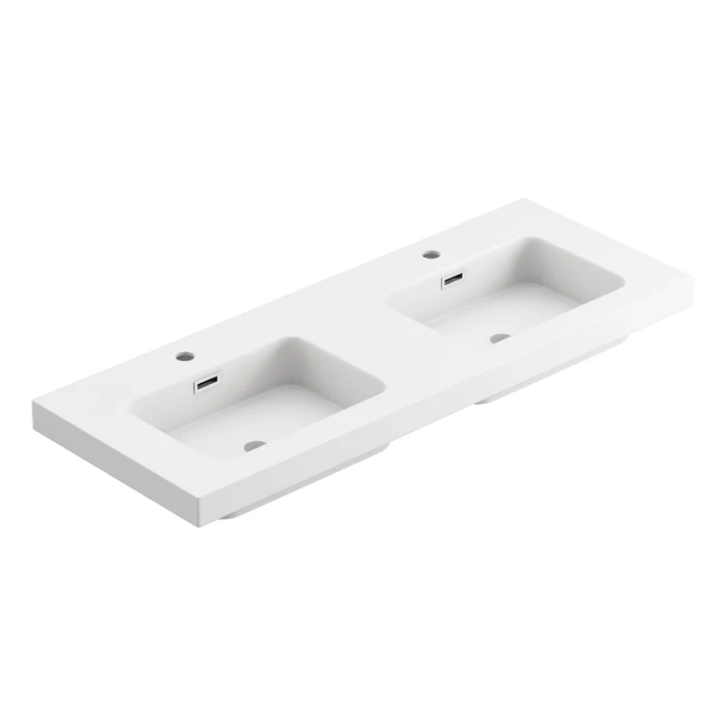 Lavabo sobre mueble resina 2 senos Canadá