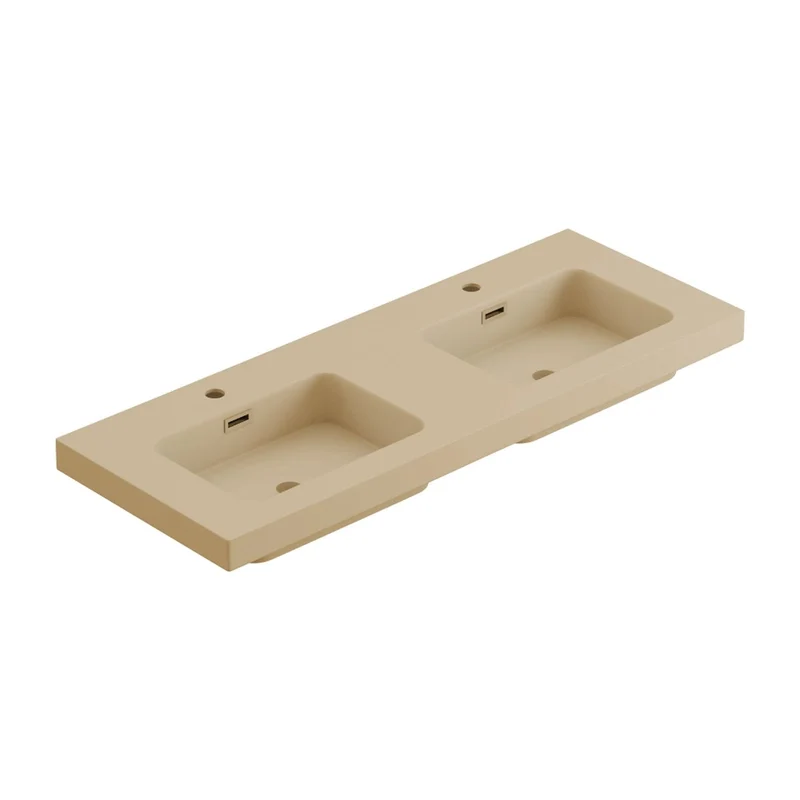 Lavabo sobre mueble resina 2 senos Canadá