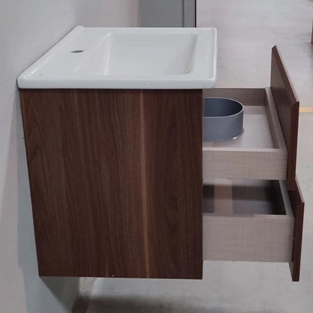 Lavabo con mueble MESSINA 80 cm nogal