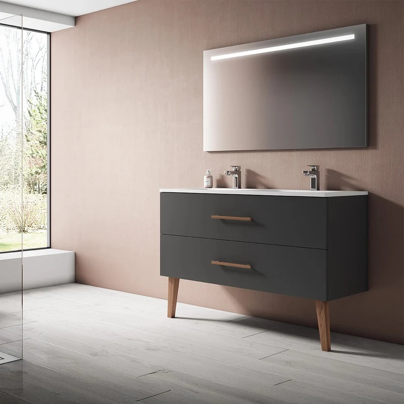 Mueble baño MDF con lavabo Fusta