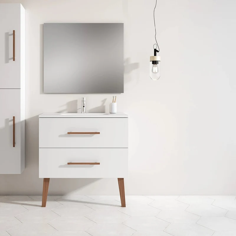 Mueble baño dos cajones Fusta