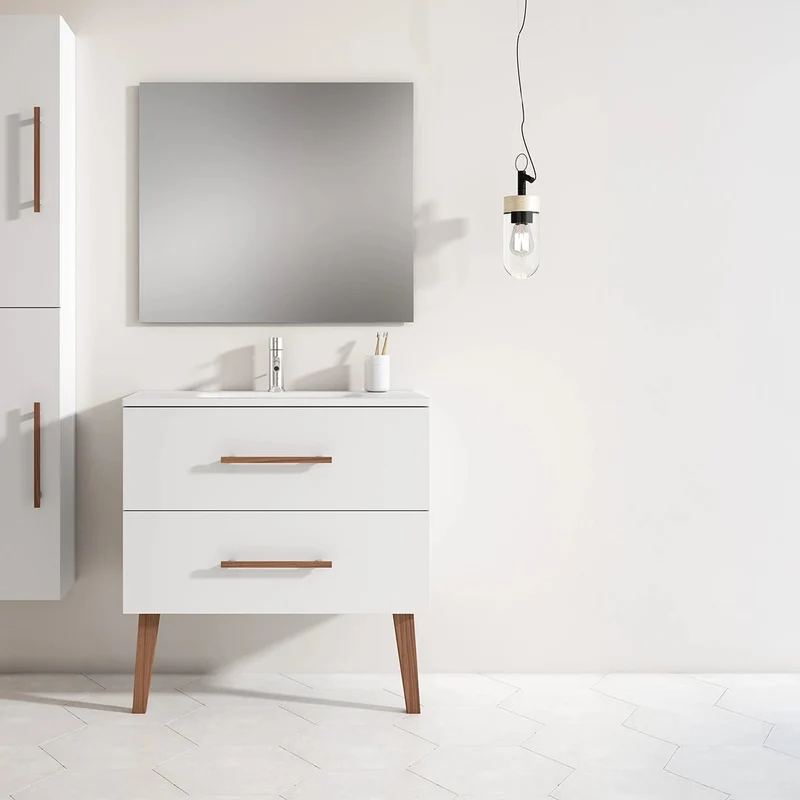 Mueble baño dos cajones Fusta