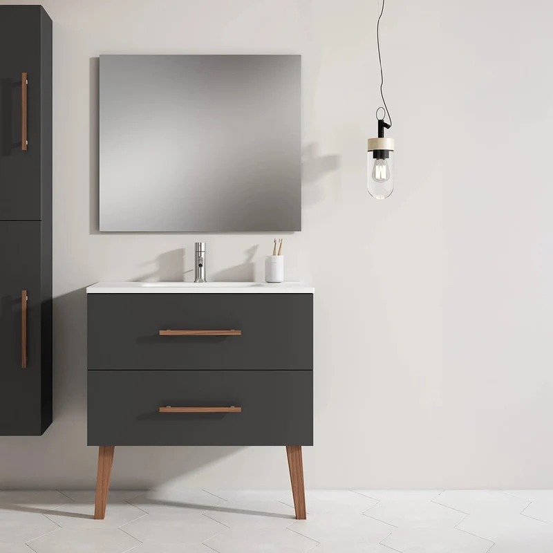 Mueble baño dos cajones Fusta