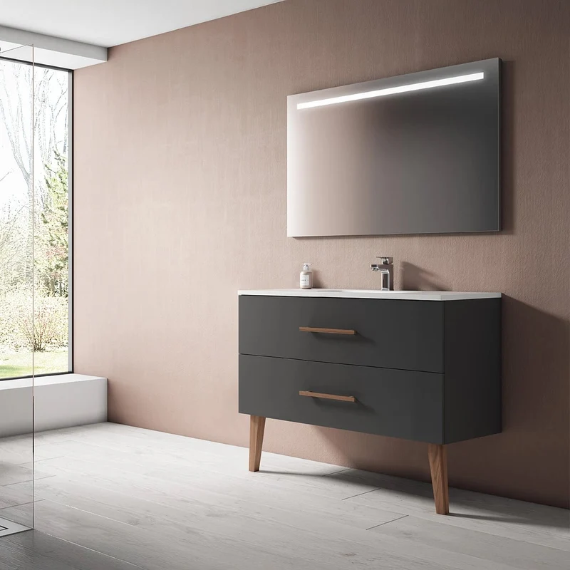 Mueble baño dos cajones Fusta