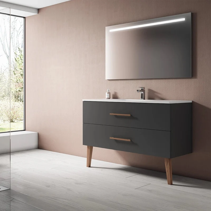 Mueble baño dos cajones Fusta