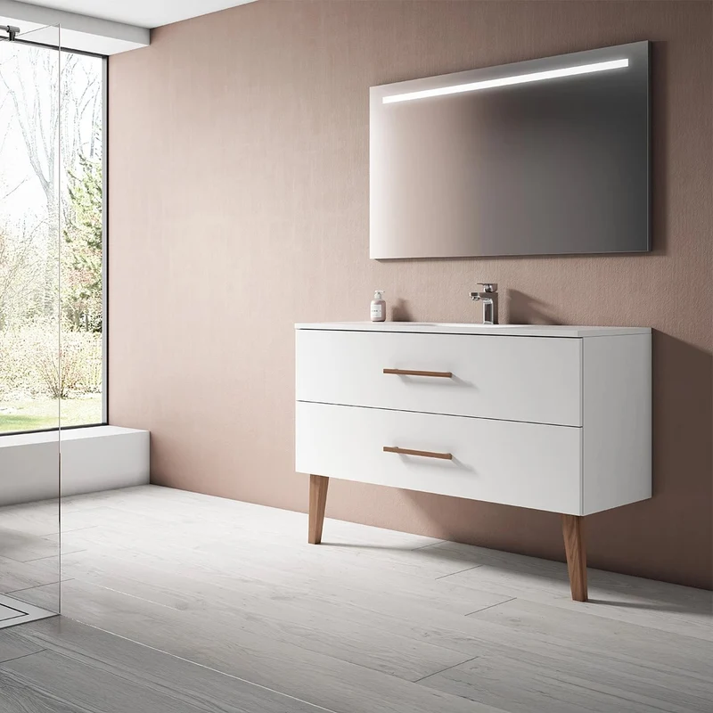Mueble baño dos cajones Fusta