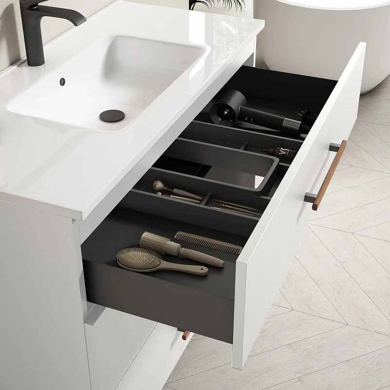 Mueble baño dos cajones Fusta