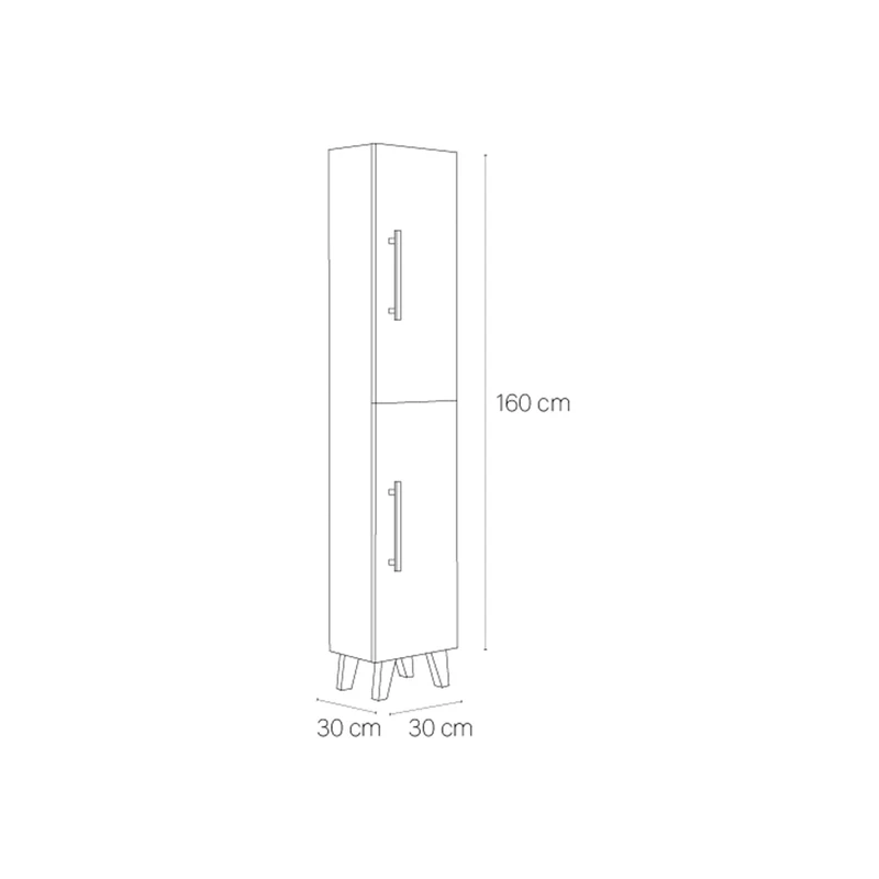 Columna baño con patas Fusta