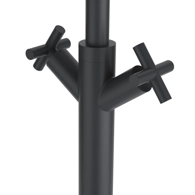 Robinet mélangeur lavabo bec haut CRUZETA - Anthracite