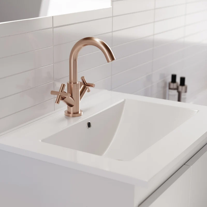 Robinet mélangeur lavabo CRUZETA - Cuivre mat