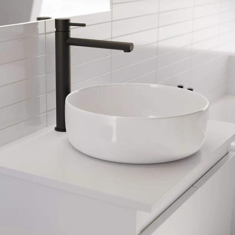 Mitigeur lavabo réhaussé SIMAO - Anthracite
