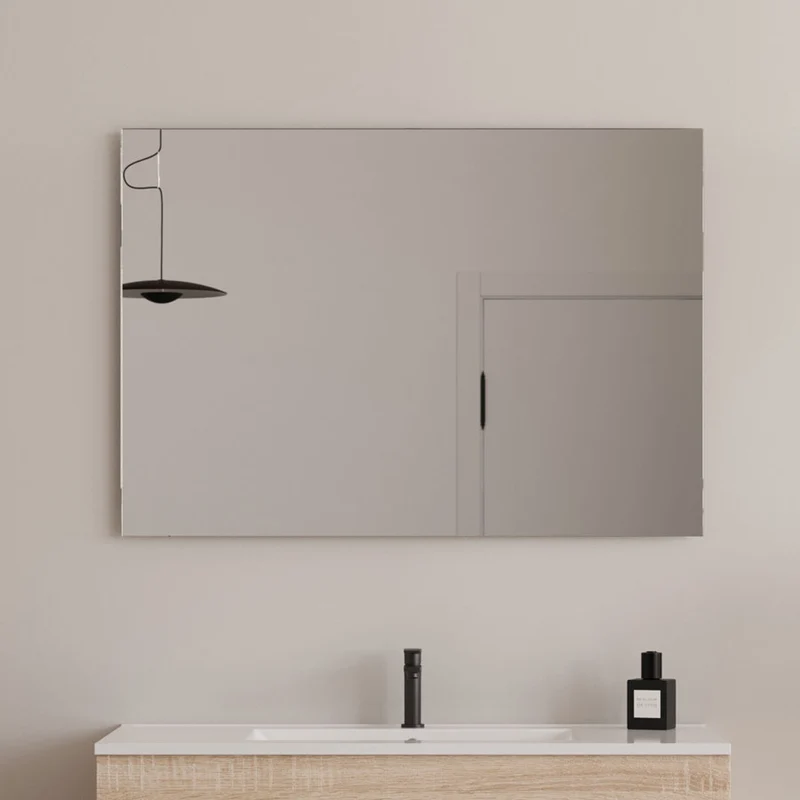 Miroir simple de salle de bain NELSON - 100x70cm