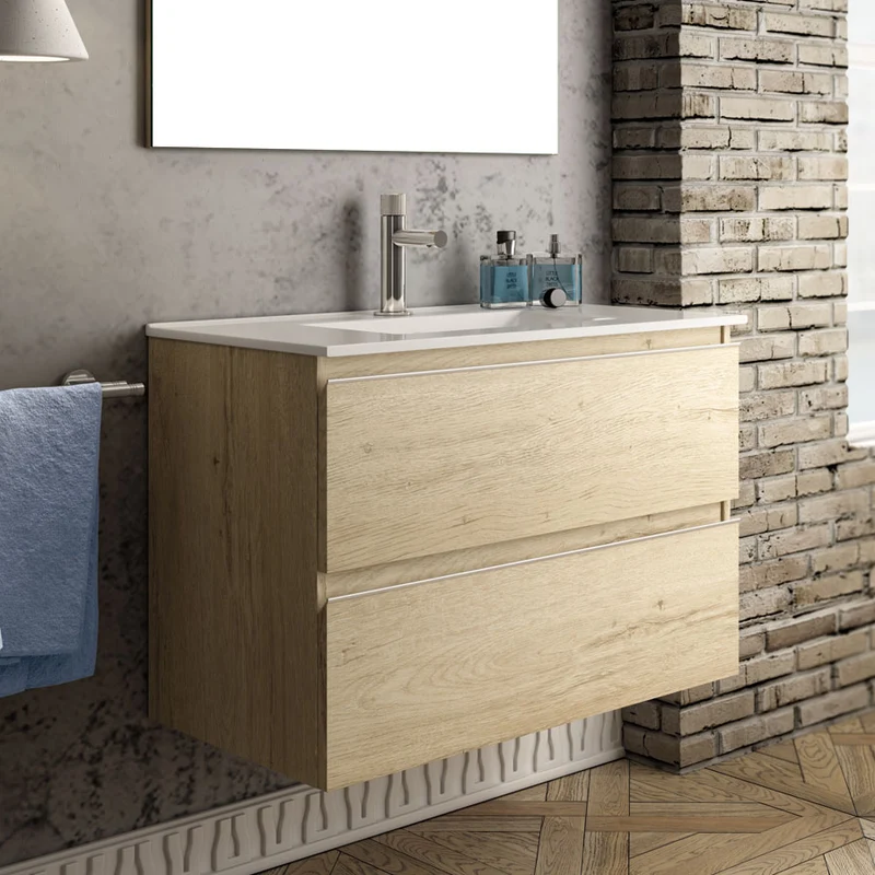 Ensemble meuble de salle de bain + colonne BALEA - 60cm