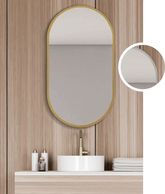 Espejo de baño EULALIA cromado