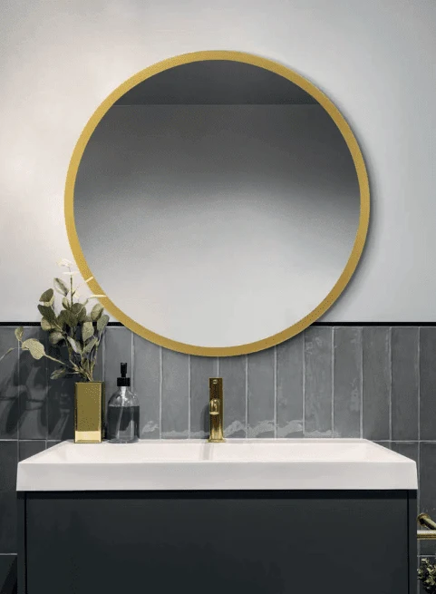 Espejo de baño BALAFIA oro