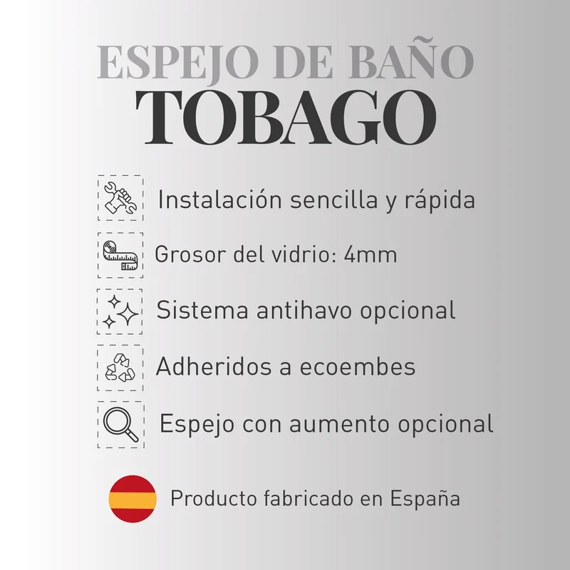Espejo de baño TOBAGO