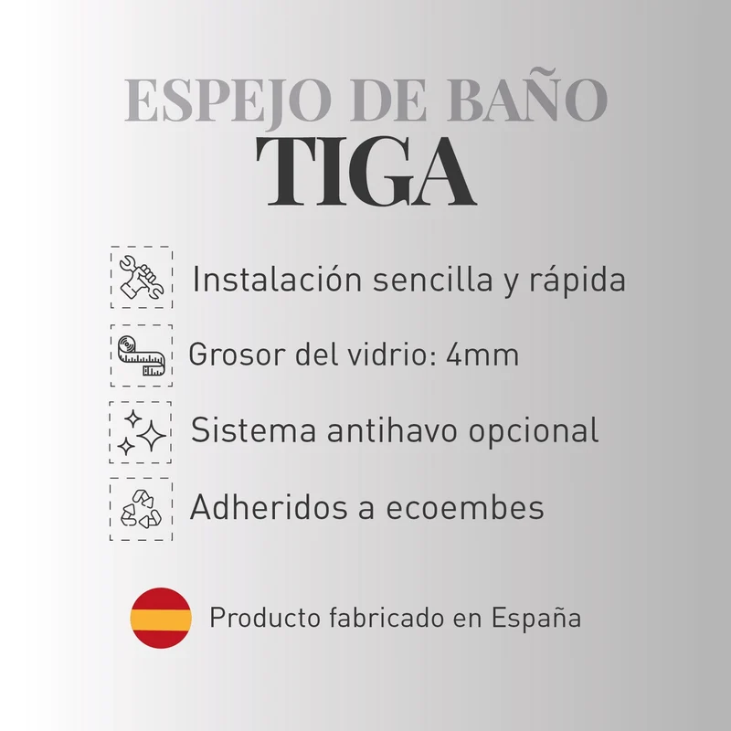 Espejo de baño TIGA