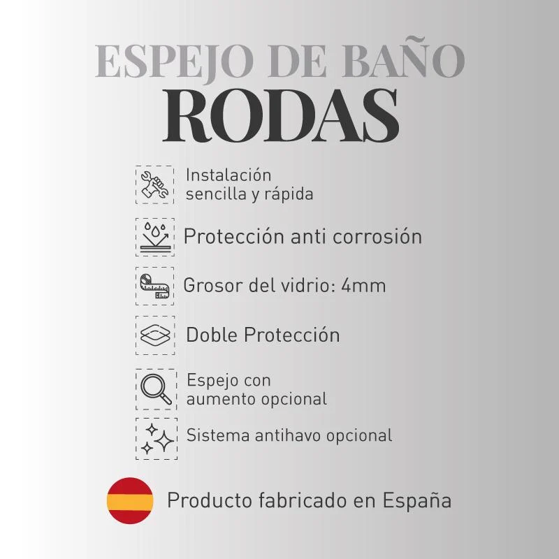 Espejo de baño RODAS