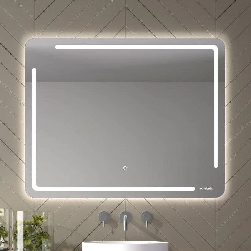 Espejo de baño SATUNA. Luz fría LED integrada en el espejo