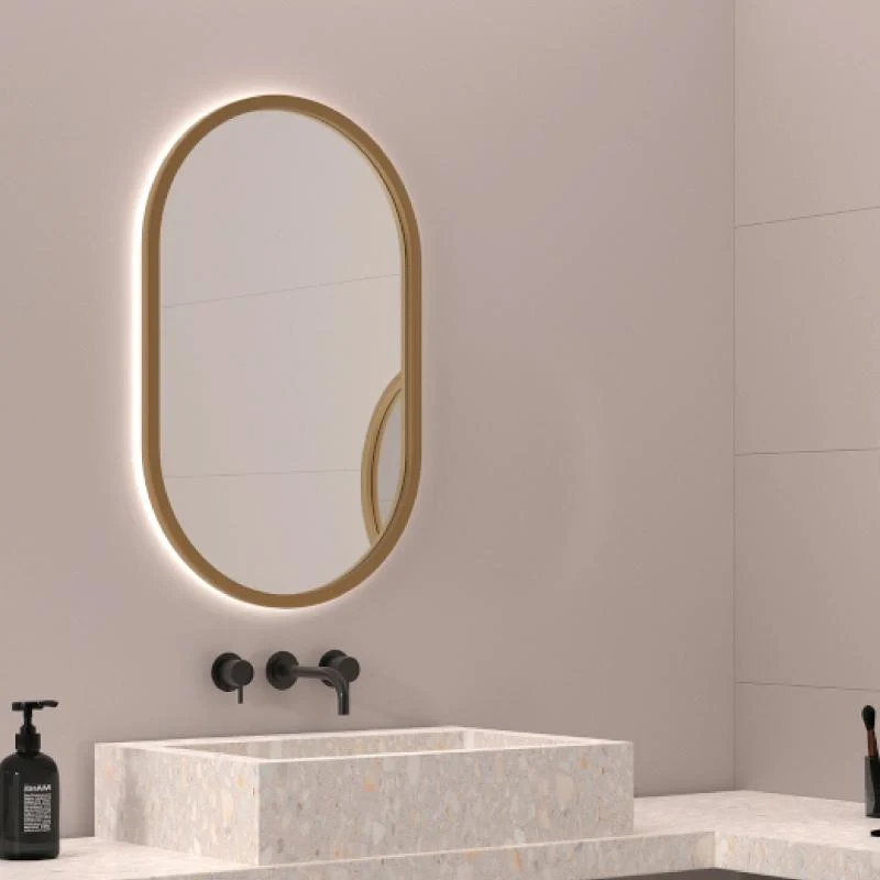 Espejo de baño CORCEGA. Luz fría LED integrada en el espejo