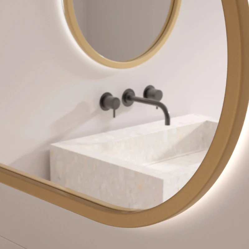 Espejo de baño CORCEGA. Luz fría LED integrada en el espejo