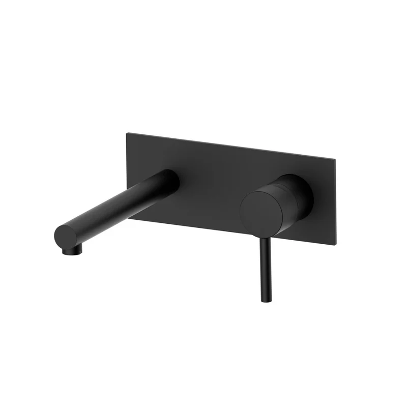 Grifería empotrada para lavabo negro Stick one
