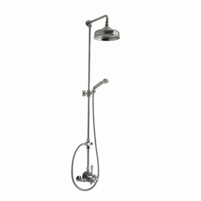 Conjunto grifo ducha mural termostático CISAL ARCANA - baño clásico retro