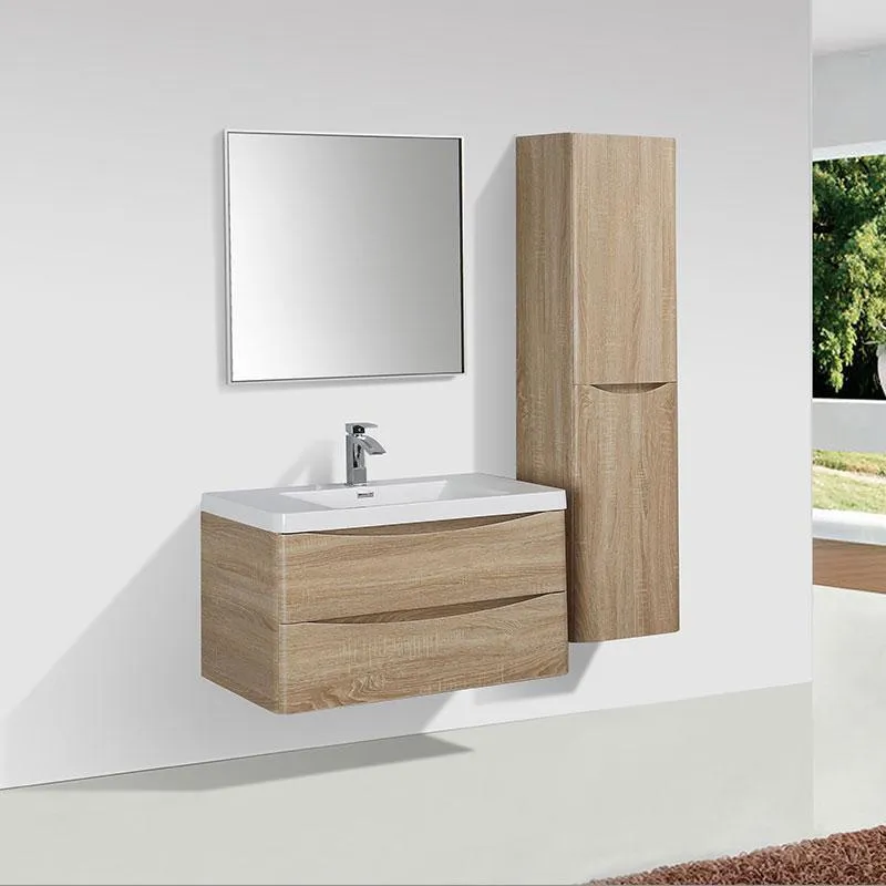 Mueble Auxiliar Suspendido 150 cm PIACENZA - Roble Claro