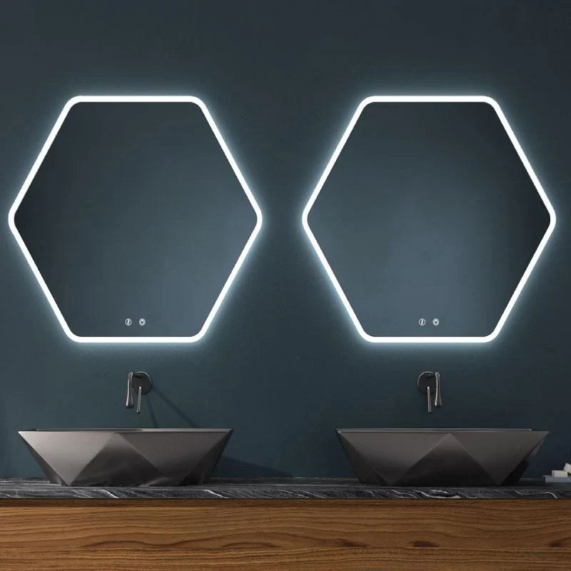 Espejo de baño MARE. Luz fría LED integrada en el espejo