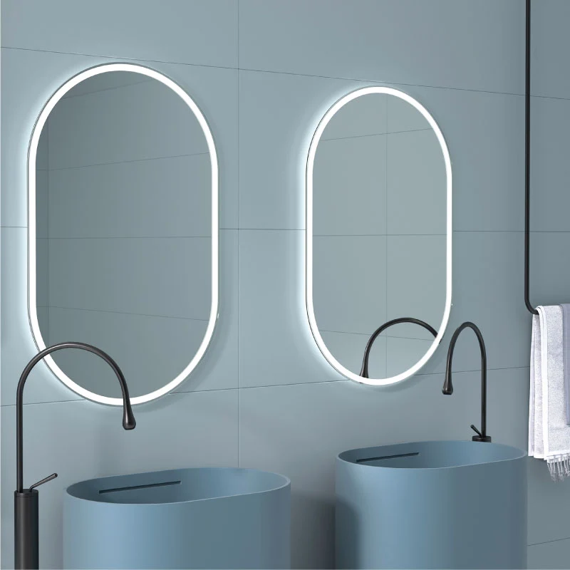 Espejo de baño LUZÓN. Luz fría LED integrada en el espejo