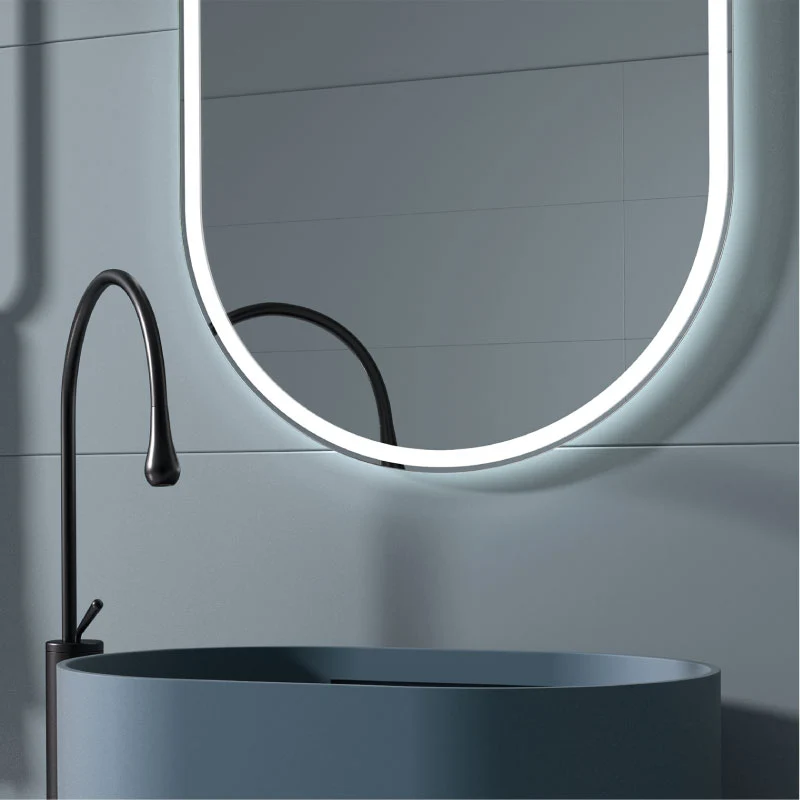 Espejo de baño LUZÓN. Luz fría LED integrada en el espejo