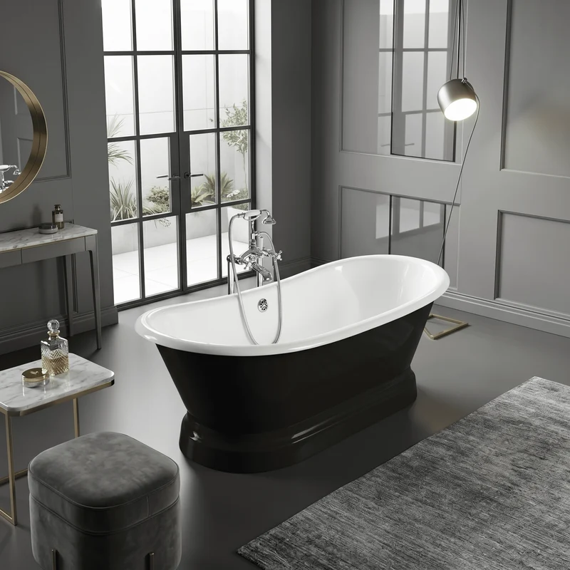 Bañera de Hierro SOUTHPORT negra