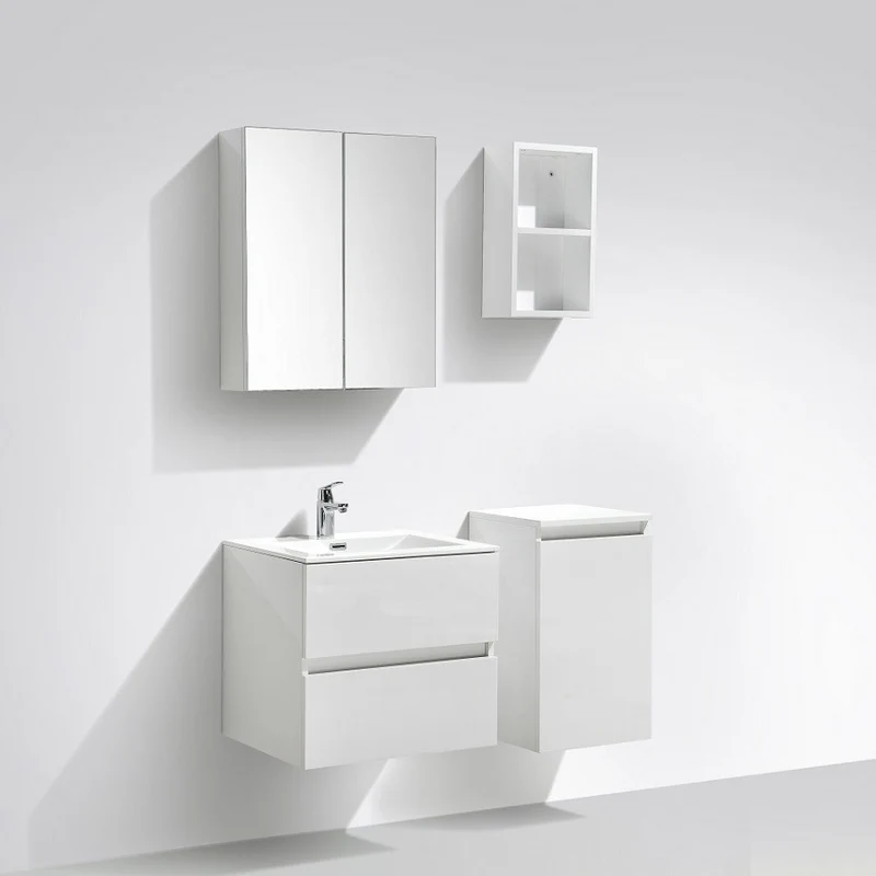 Mueble lavabo + lavabo 60cm MONTADO Lacado Blanco SIENA