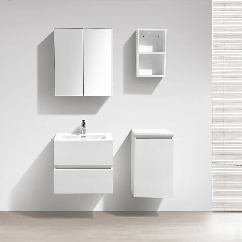 Mueble lavabo + lavabo 60cm MONTADO Lacado Blanco SIENA