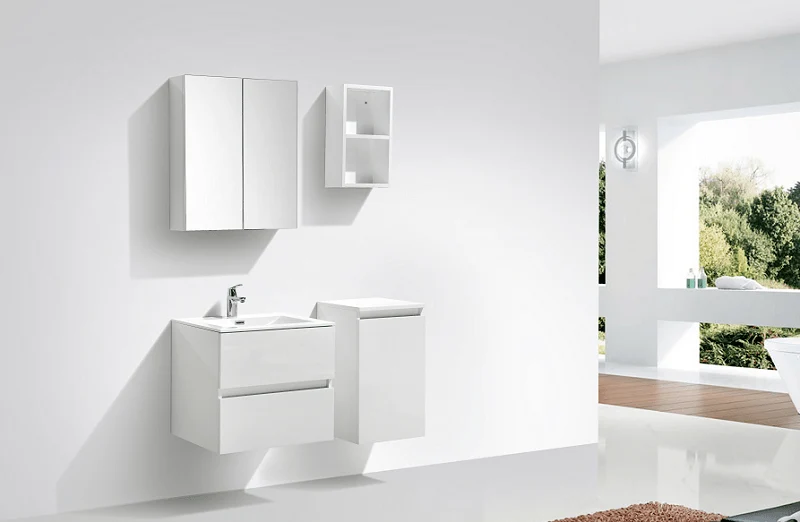 Mueble lavabo + lavabo 60cm MONTADO Lacado Blanco SIENA
