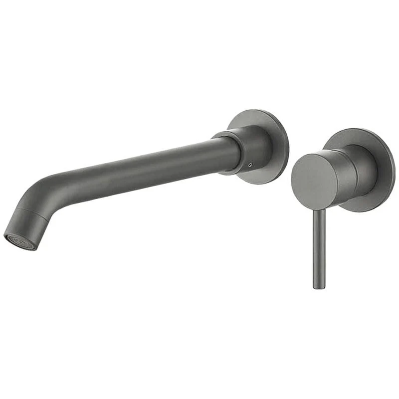 Grifo lavabo empotrado monomando largo CAIMAN gris