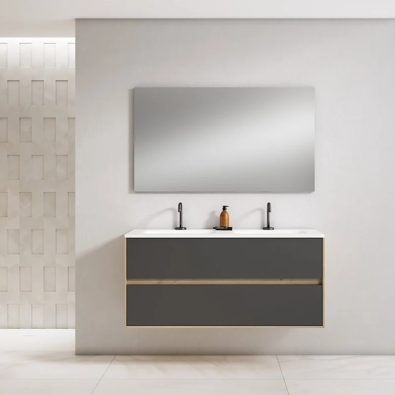 Mueble baño de diseño 2 senos Mydesign