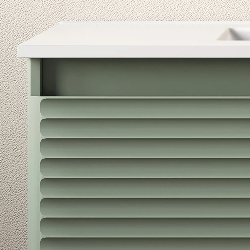 Meuble de salle de bain 100cm simple vasque - 2 tiroirs - sans miroir - SUZA