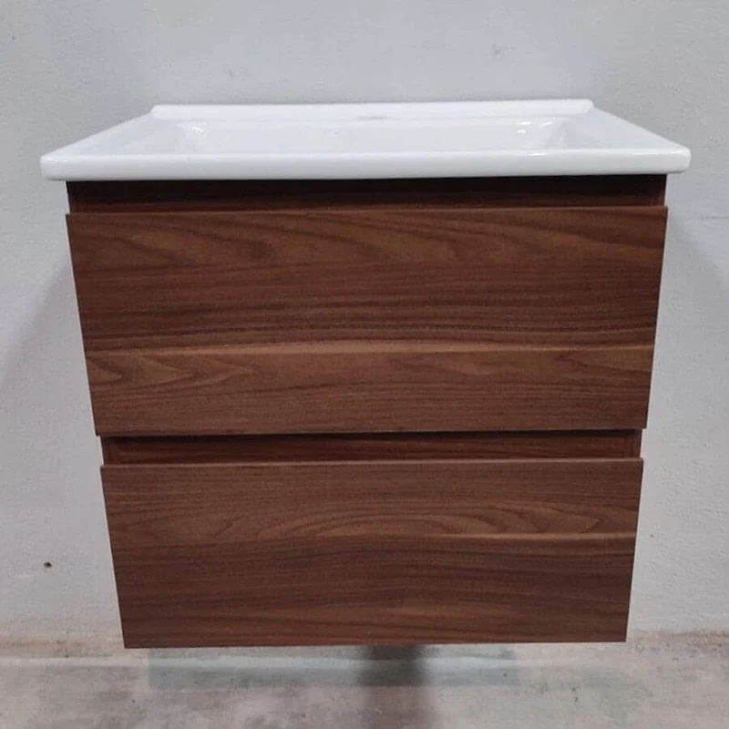 Lavabo con mueble MESSINA 60 cm nogal