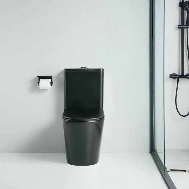 Inodoro cerámica CIPOLI cisterna baja negro mate