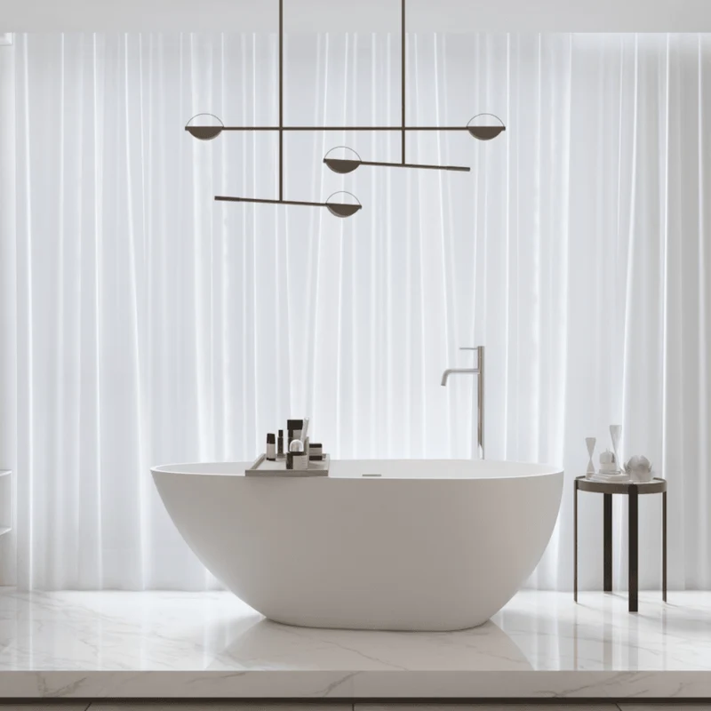 Bañera moderna Solid Surface HELSINKI exenta