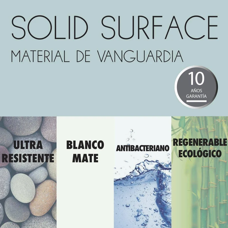 Bañera moderna Solid Surface HELSINKI exenta