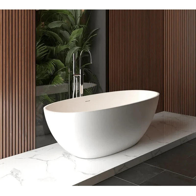 Bañera moderna Solid Surface MALMO exenta