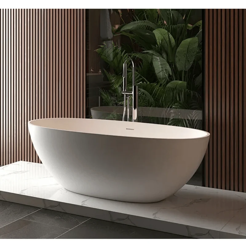 Bañera moderna Solid Surface MALMO exenta
