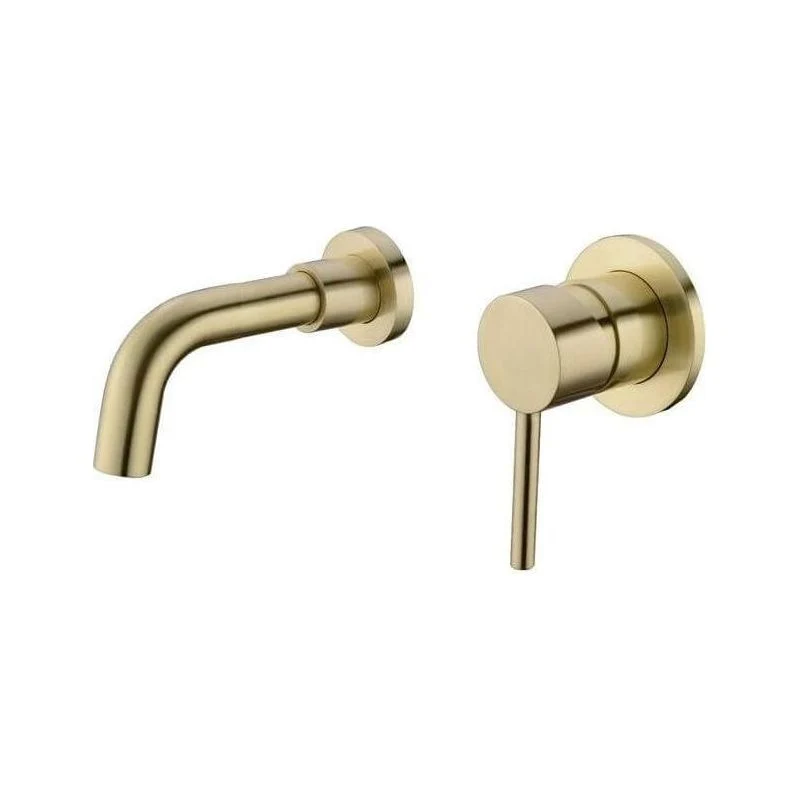 Grifo lavabo empotrado monomando BORACAY oro cepillado