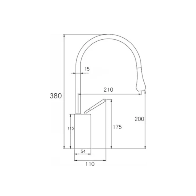 Grifo lavabo giratorio monomando CALGARY 38 oro cepillado