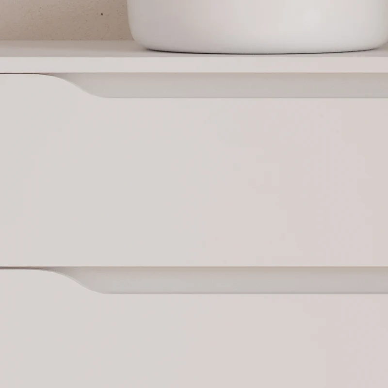 Meuble de salle de bain 120cm avec plateau, vasque à poser déportée à gauche Ares et miroir - 2 tiroirs et un placard - ZARZA