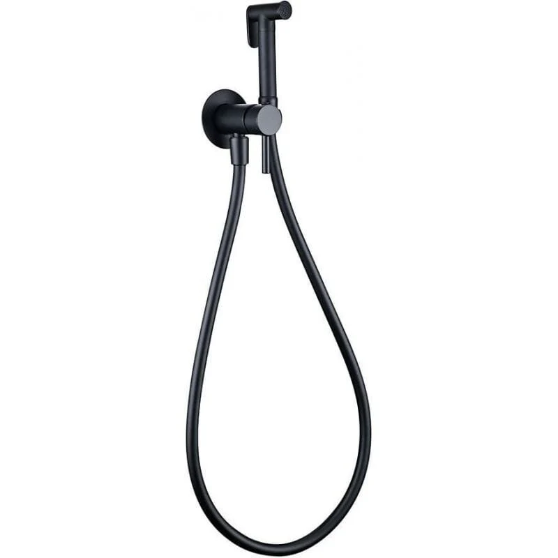 Grifo de bidet empotrado ORANI redondo negro mate